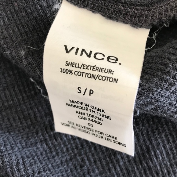 Vince Henley Long Sleeve Raw Hem Shirt - Picture 7 of 8